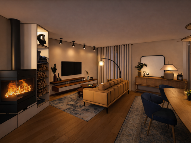 Maison repensée dans sa globalité – Projet d’architecture intérieure