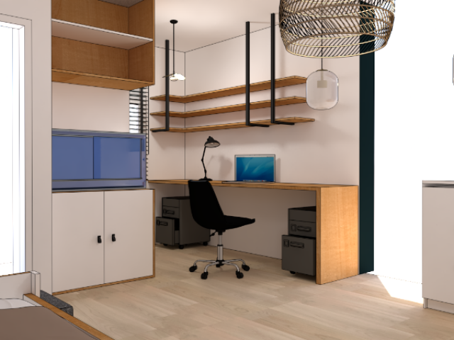 Création et design complet des chambres pour deux enfants.
